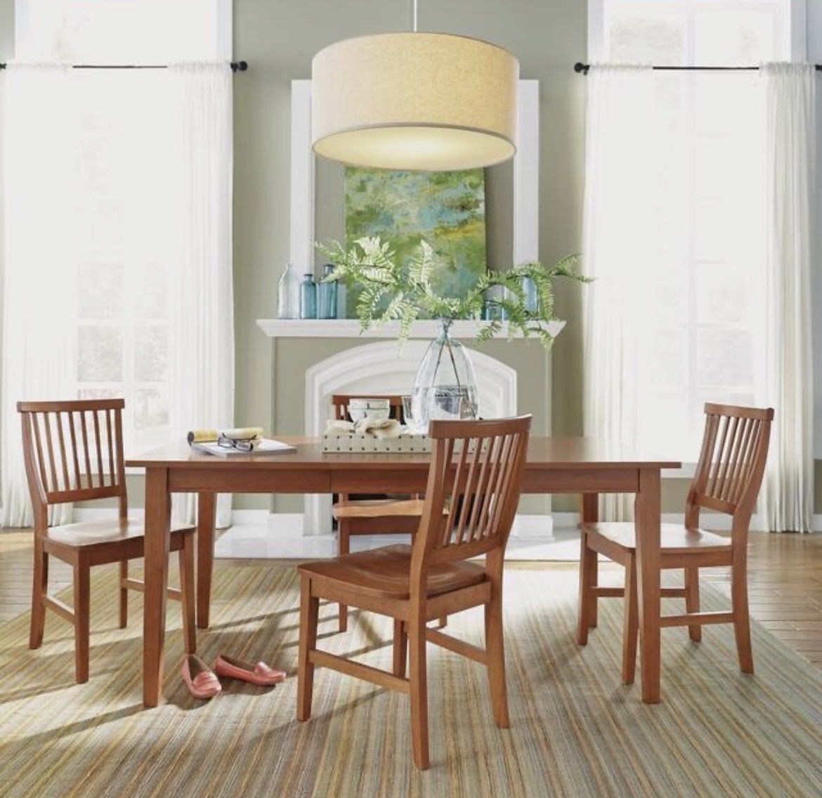 Set of 2, Brand New, Arts & Crafts Cottage Oak Dining Chairs