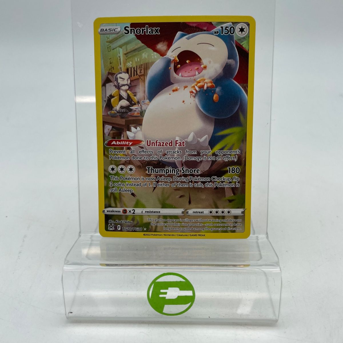 Pokémon TCG Lost Origin Snorlax TG10/TG30 Holo English