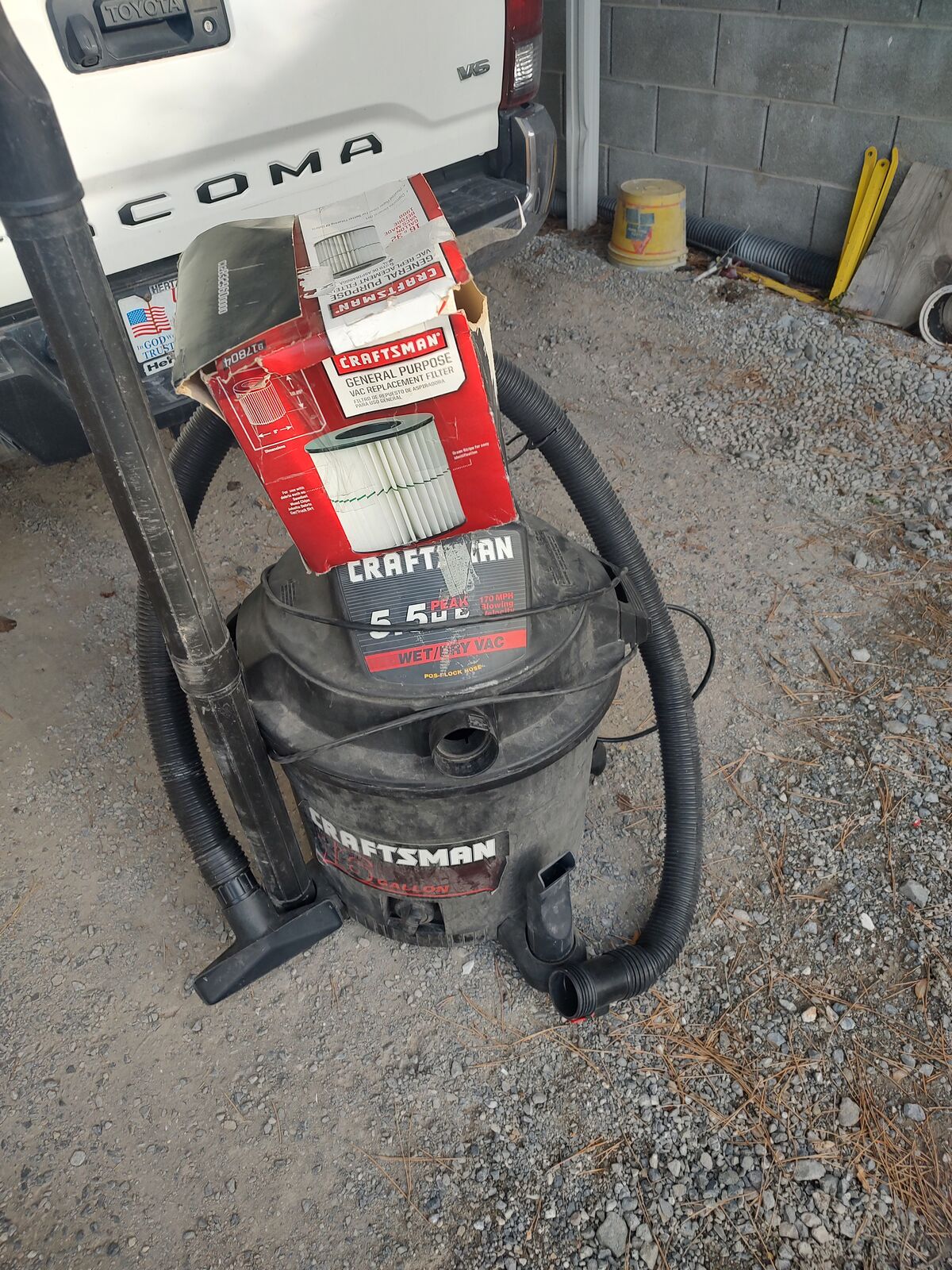 Craftsman Wet/Dry 5.5 Peak 16 Gallon Tank