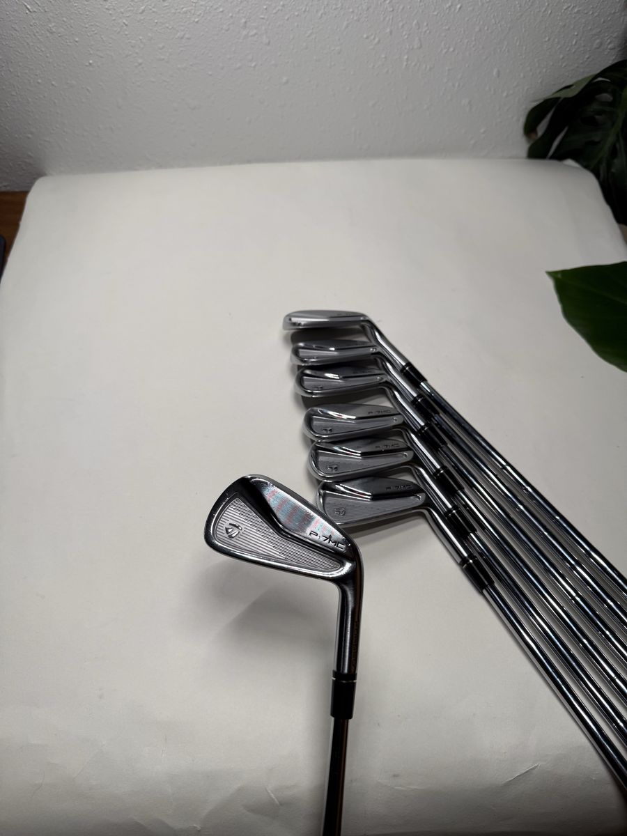 2023 TaylorMade P7MC Iron Set 4-PW KBS Tour Stiff Steel RH 7 Clubs