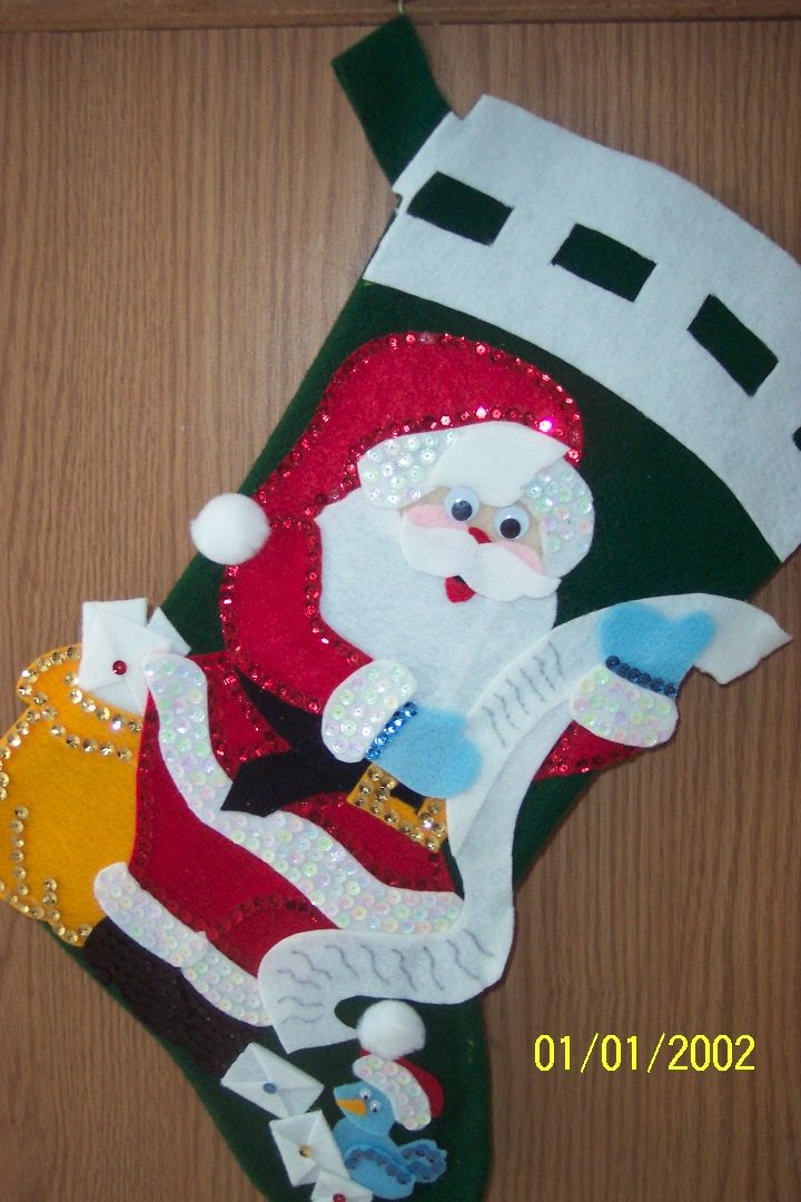 Checking His List Twice Christmas Stocking