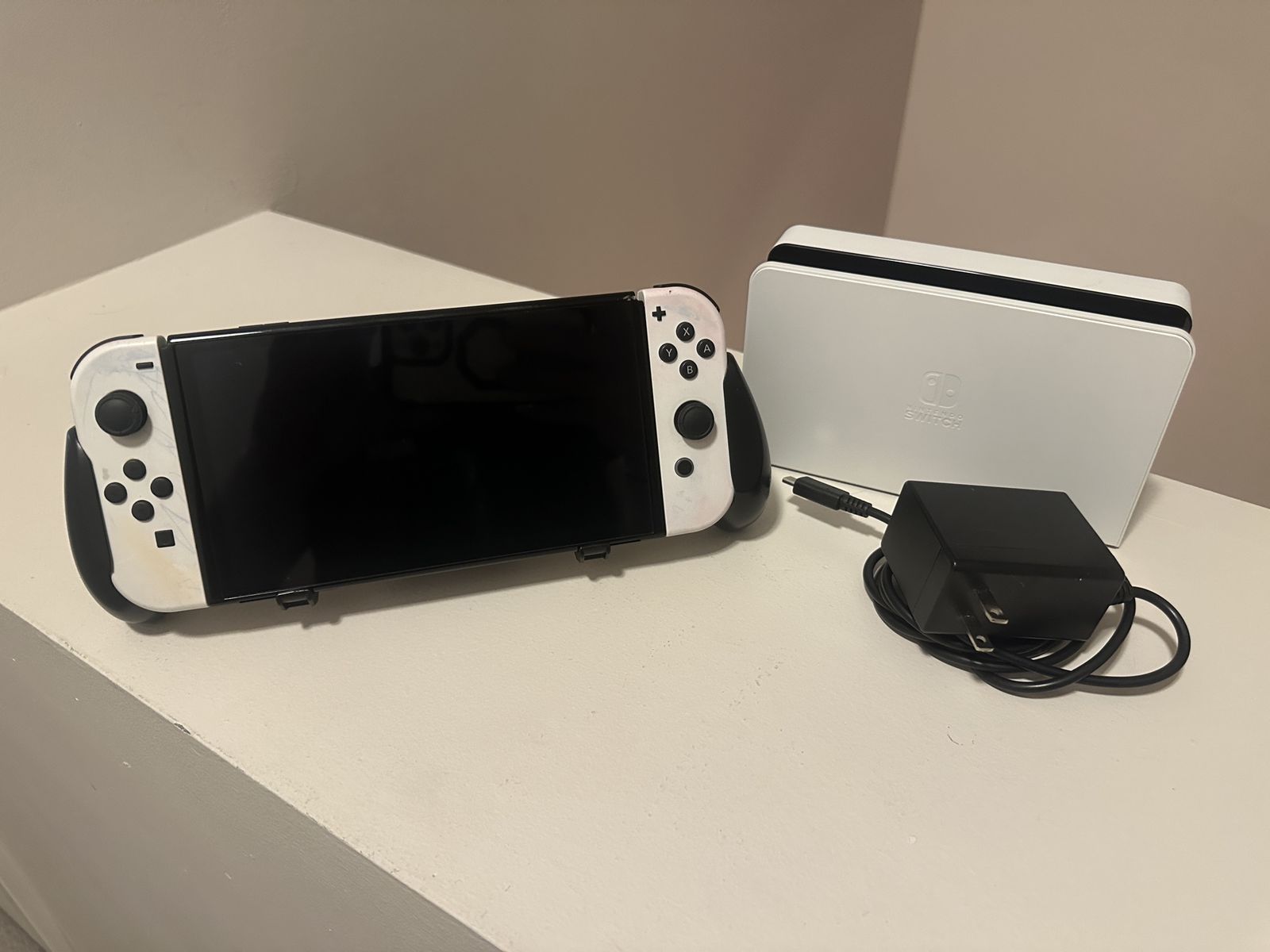 Nintendo Switch OLED Console w/ Dock, Charger, and GripController