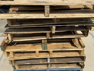 Assorted Wooden Pallets - Various Sizes & Conditions for DIY, Shipping, Crafting