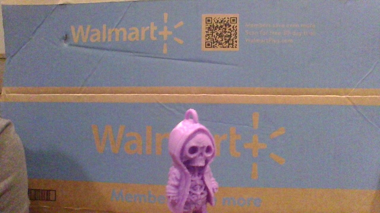 Purple Hoodie Skeleton Keychain- 3D Print