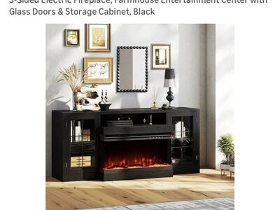 New Fireplace Entertainment Center * NEW IN BOX *