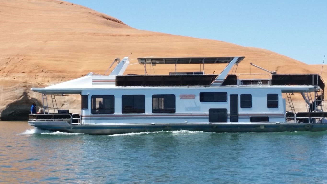 Houseboat At Bullfrog Lake Powell