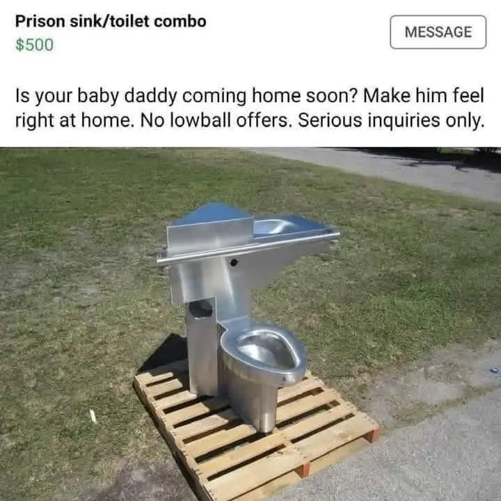 Stainless Steel Prison Sink Combo