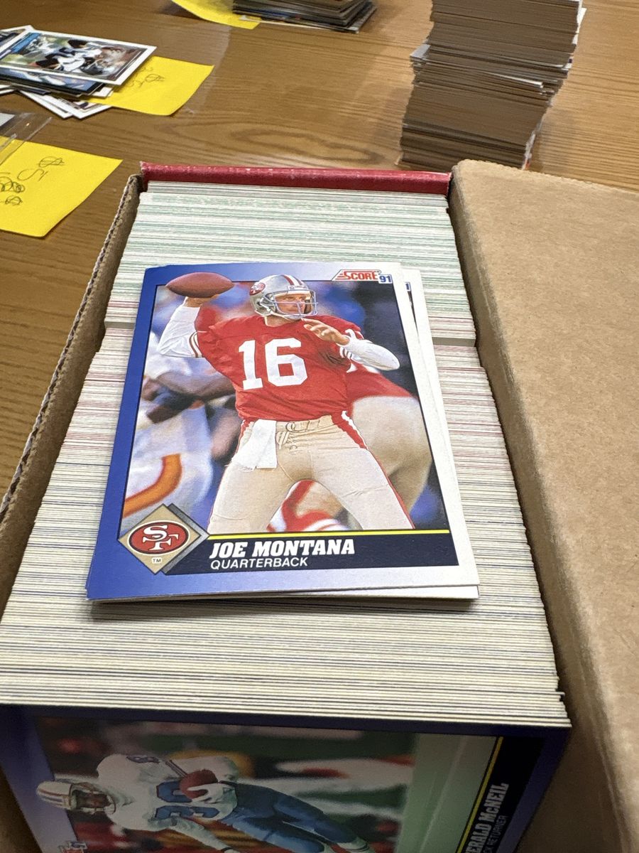 Vintage 1991 Score Football Card Lot - Series 1 Complete Set