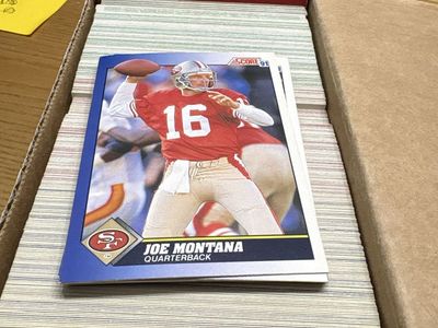 Vintage 1991 Score Football Card Lot - Series 1 Complete Set