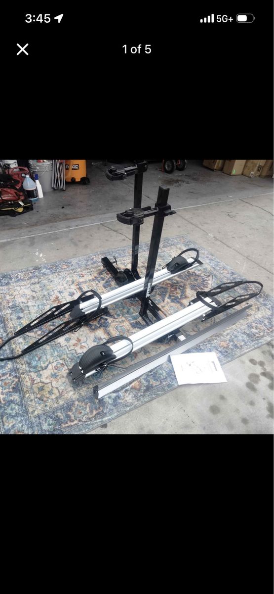 Young Electric 2-Bike Hitch E-Bike Rack with Ramp and 200 lb Capacity