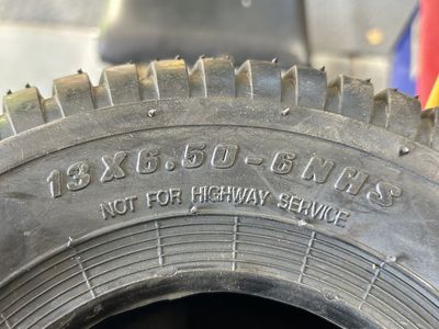 Pair of 13x6.50-6 Lawn Mower / Garden Equipment Tires