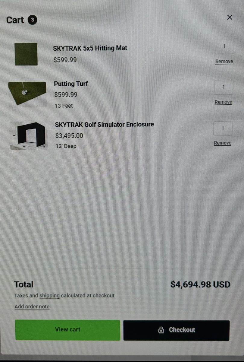 Skytrak Studio Golf Simulator Cage