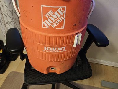 Igloo 10-Gallon The Home Depot Orange Water Cooler Jug with Spigot