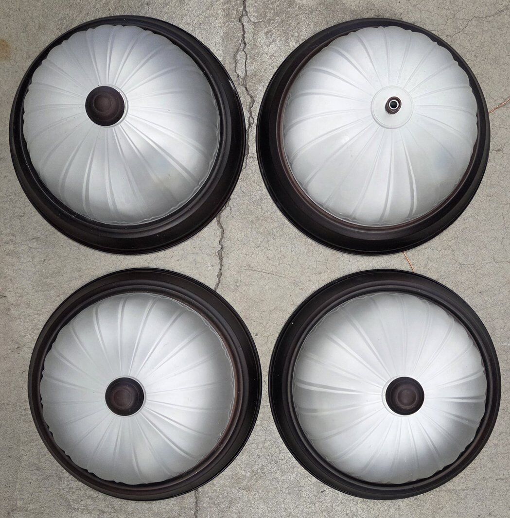 10" Lighting Fixture, 4 Units, Single Bulb,Working