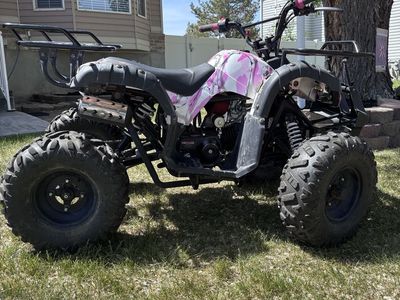 Kids 125cc Pink Camo 4-Wheeler ATV - Needs Battery, Lightly Used
