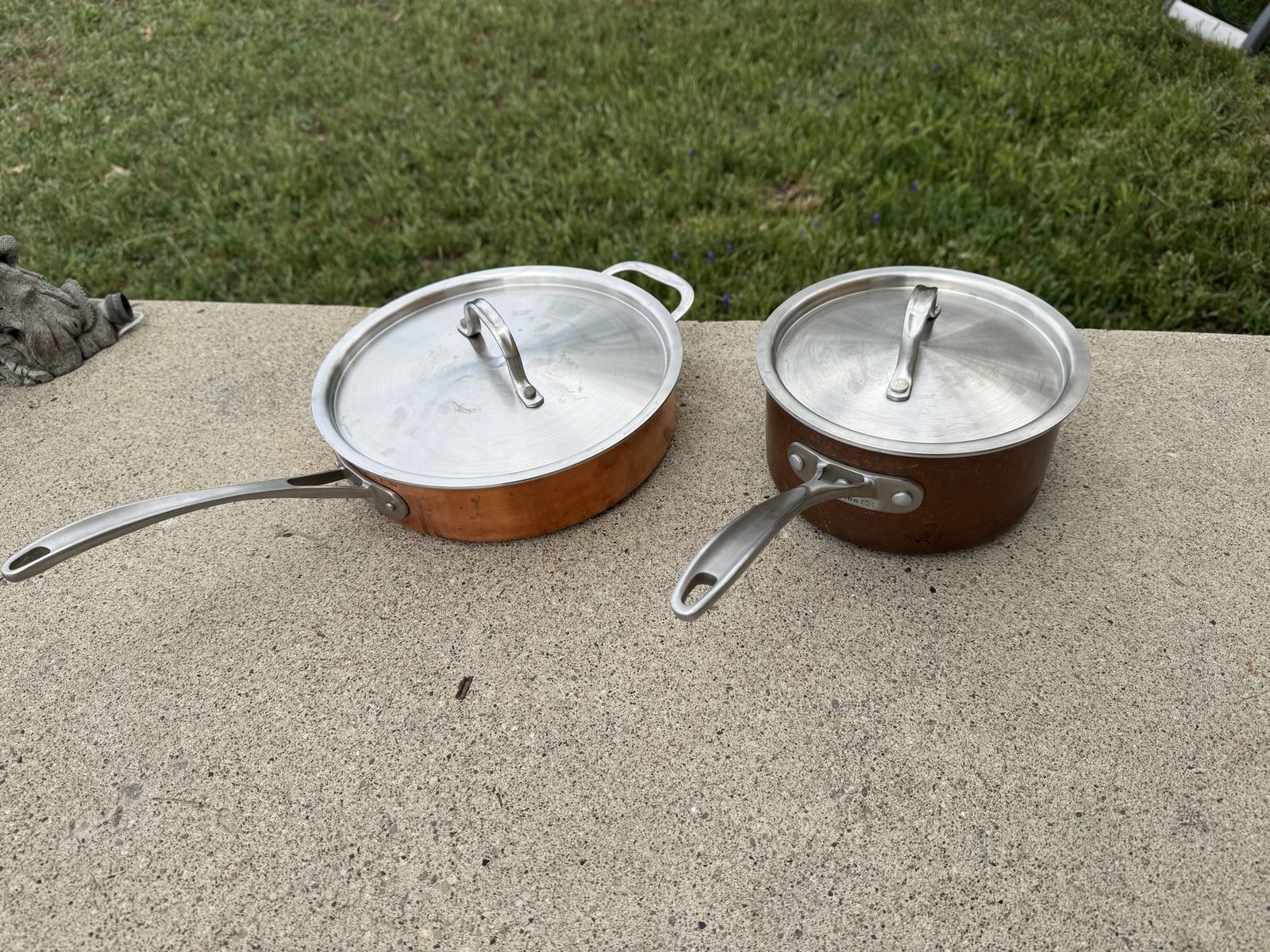 Vintagw Calphlon 3 Quart Cooper and 2.5 Quart