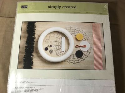 PICK 1 or more Stampin Up Simply Created Frightful Wreath or Spooky Spider Wall Decal, Decor Elements wall Decor or