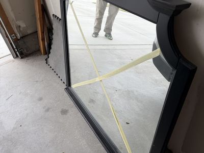 Mirror with Wooden Frame