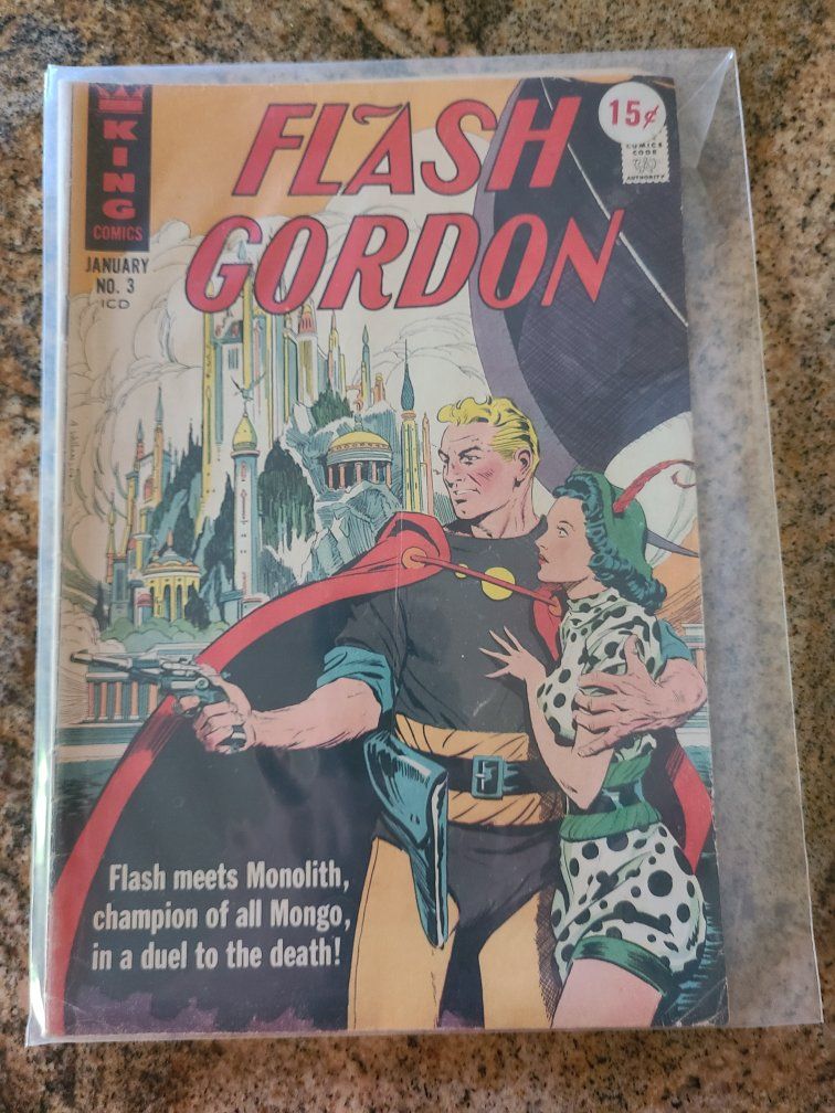 Flash Gordon No. 3 January King Comics Vintage Comic Book