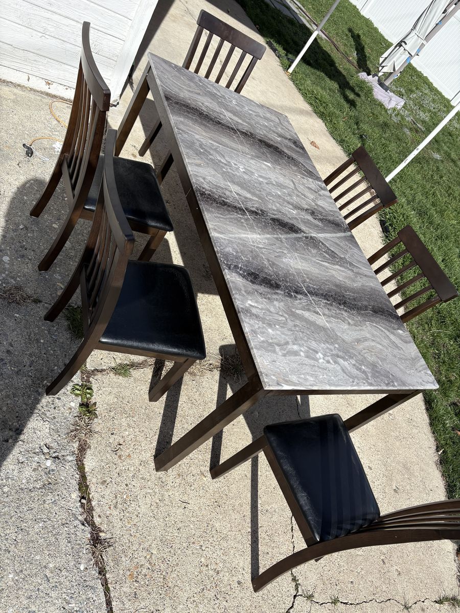 Granite Kitchen Table Set