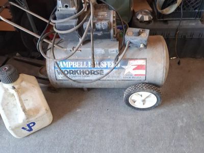 Campbell Hausfeld Workhorse 3.5HP Air Compressor - Made in USA