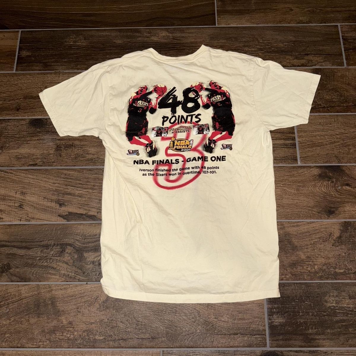 Allen Iverson Mitchell & Ness NBA Hardwood Classics shirt.