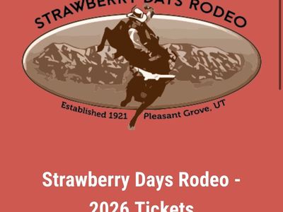 Strawberry Days Rodeo Tickets - Saturday June 20th- Row 5, Aisle Tickets