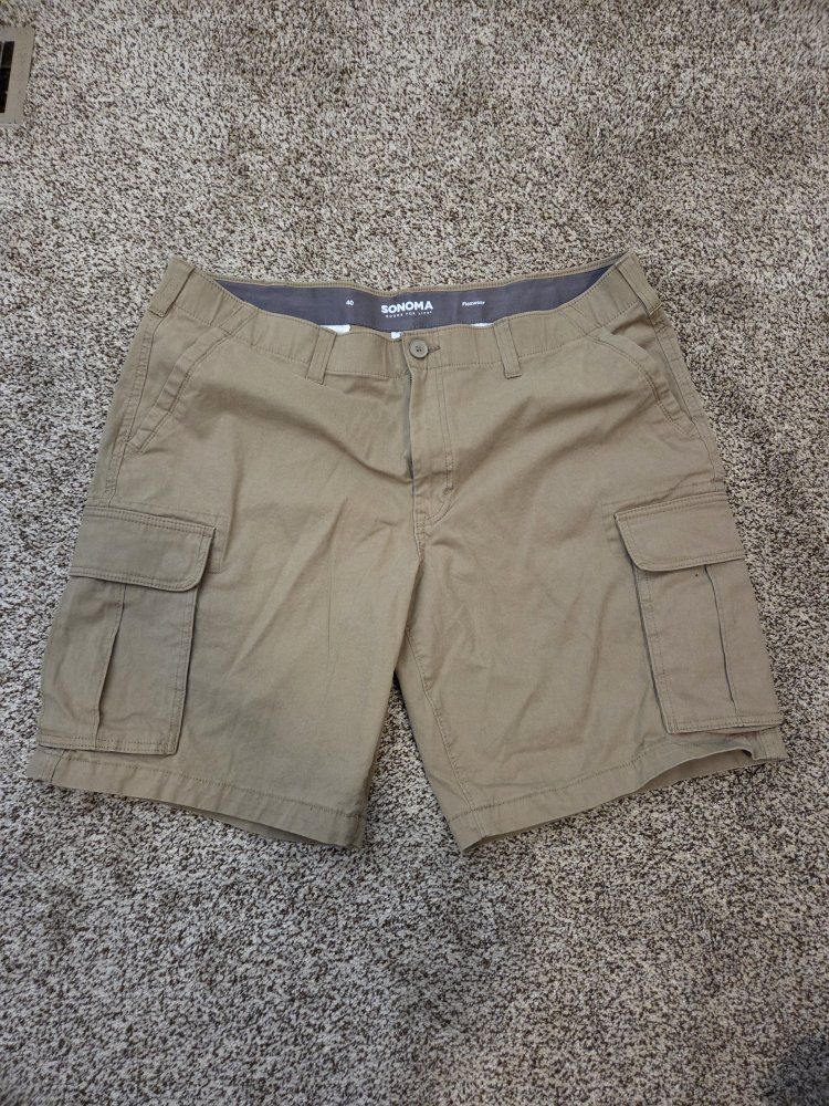 Sonoma Men's Size 40 Tan Cargo Shorts
