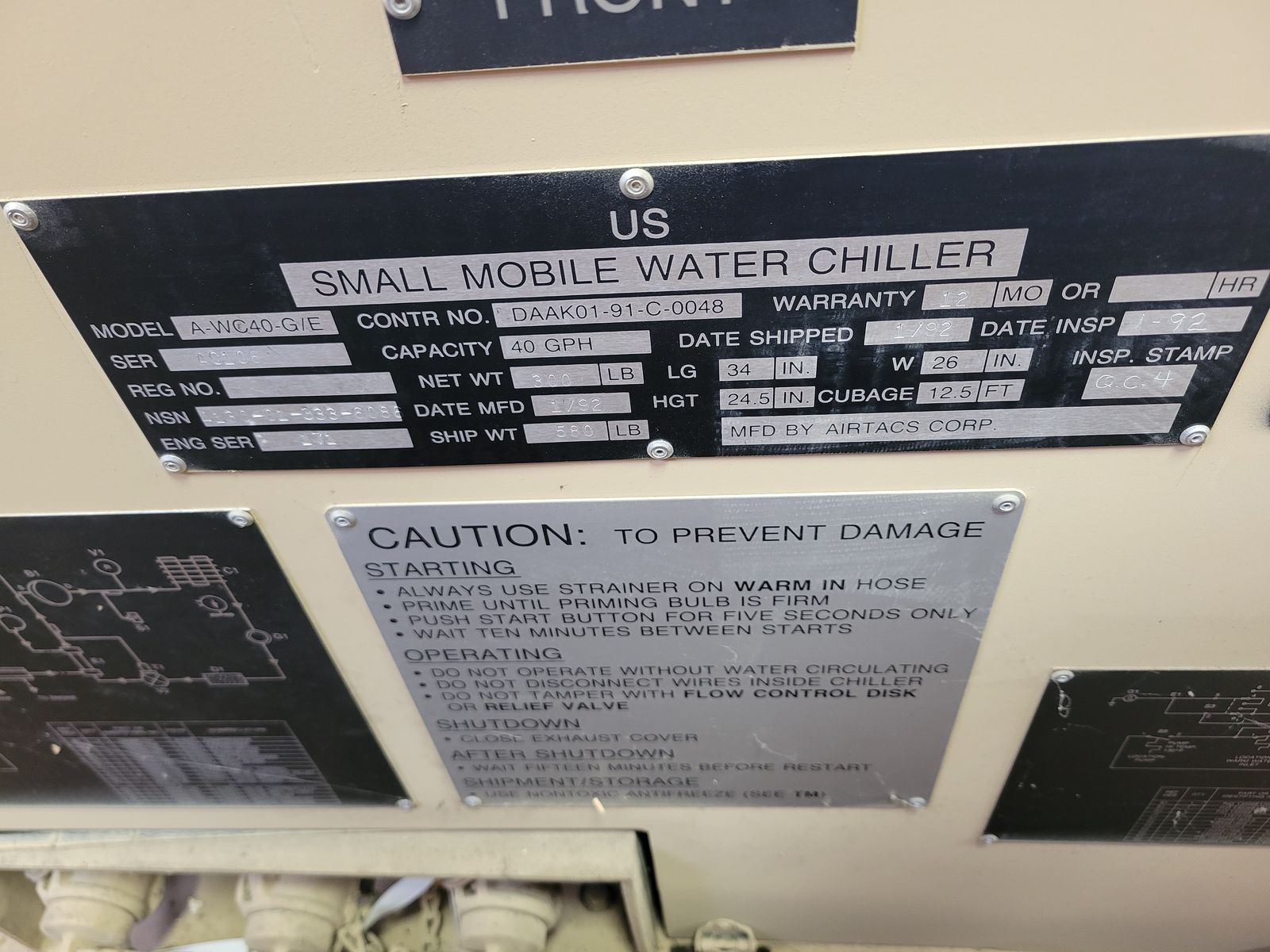 Airtacs Small Mobile Water Chiller