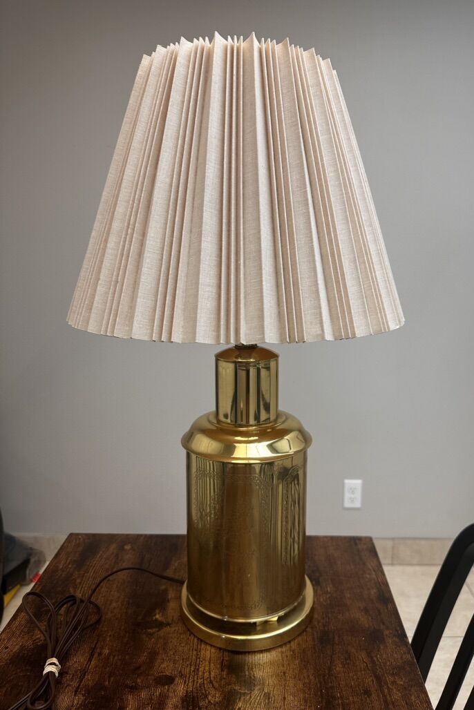 Vintage Brass Desk Lamp