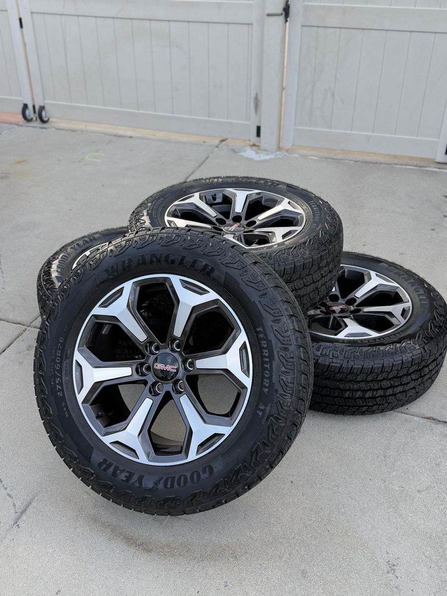 Brand new 2026 gmc Yukon AT4 wheels and tires