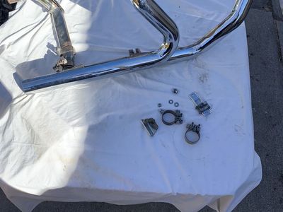 2012 Harley Roadglide pipes with heat shields