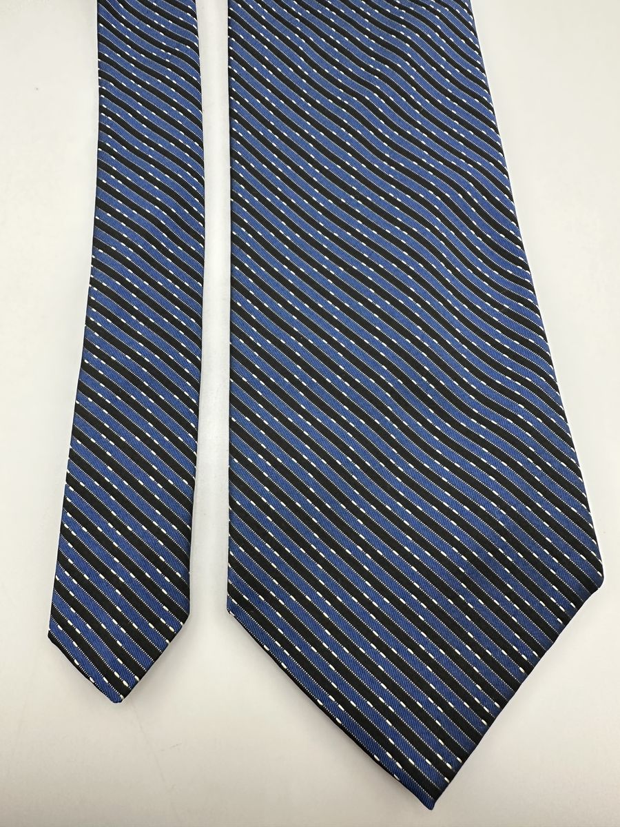Robert Talbott Best of Class Silk Tie 57x3.75 Blue Stripe NWT Made USA