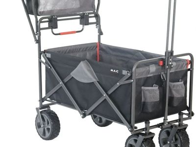 Macsports Foldable Portable Push-Pull Wagon Cart