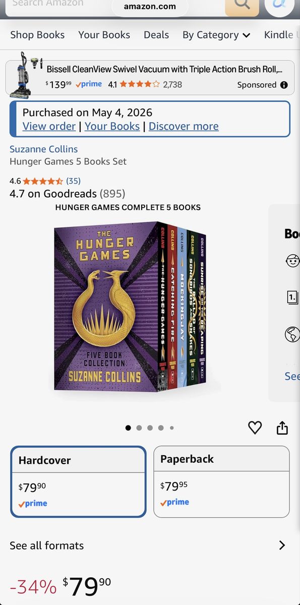 The Hunger Games 5-Book Hardcover Set - Unopened Collection