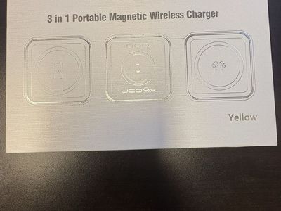 UCOMX 3 in 1 Portable Magnetic Wireless Charger - Yellow
