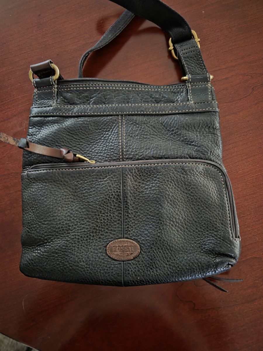 Black Leather Fossil Purse