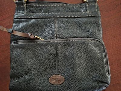 Black Leather Fossil Purse
