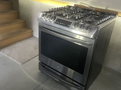 LG Dark Stainless Steel Gas Range Convection Oven