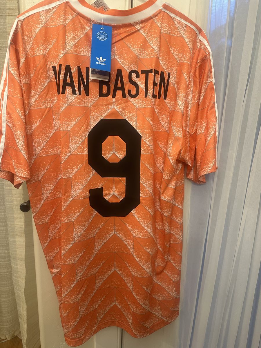 Adidas Netherlands 1988 Euro Jersey #9 Van Basten Orange Retro Shirt NWT - XL