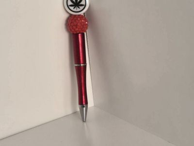 Custom Beaded Pens - Hello Kitty, Powerpuff Girls, Elmo, or Cannabis Leaf Designs