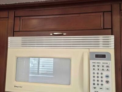 White over the range microwave