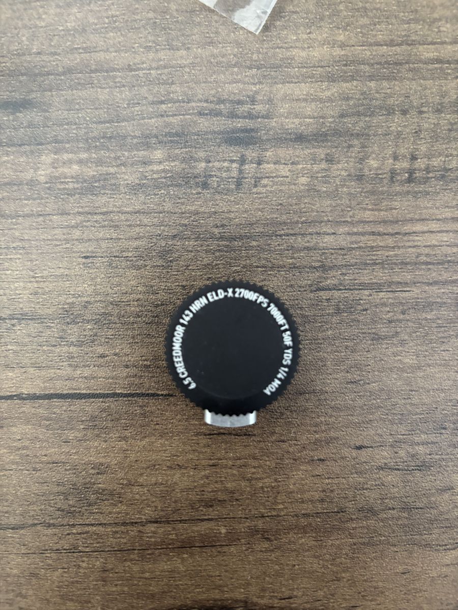 Custom Turret 6.5 Creedmoor 143 HRN ELD-X 2700FPS 1/4 MOA