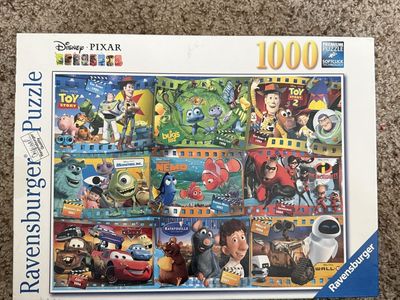 Ravensburger Disney Pixar Movies 1000 Piece Jigsaw Puzzle - Premium Softclick Technology
