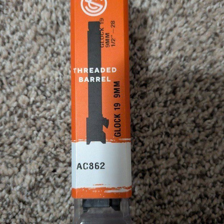 SilencerCo Glock 19 9MM 1/2"-28 Threaded Barrel AC862