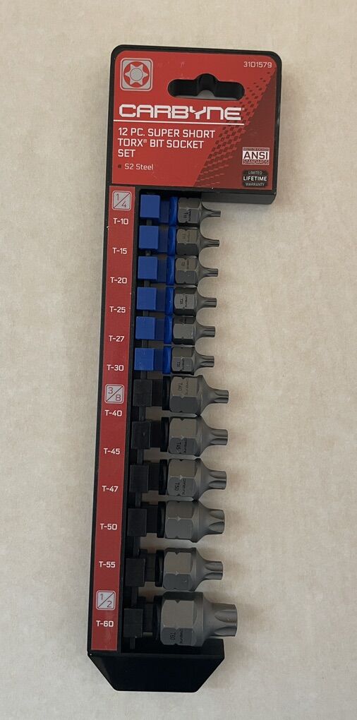 Carbyne Super Short Torx Bit Socket Set