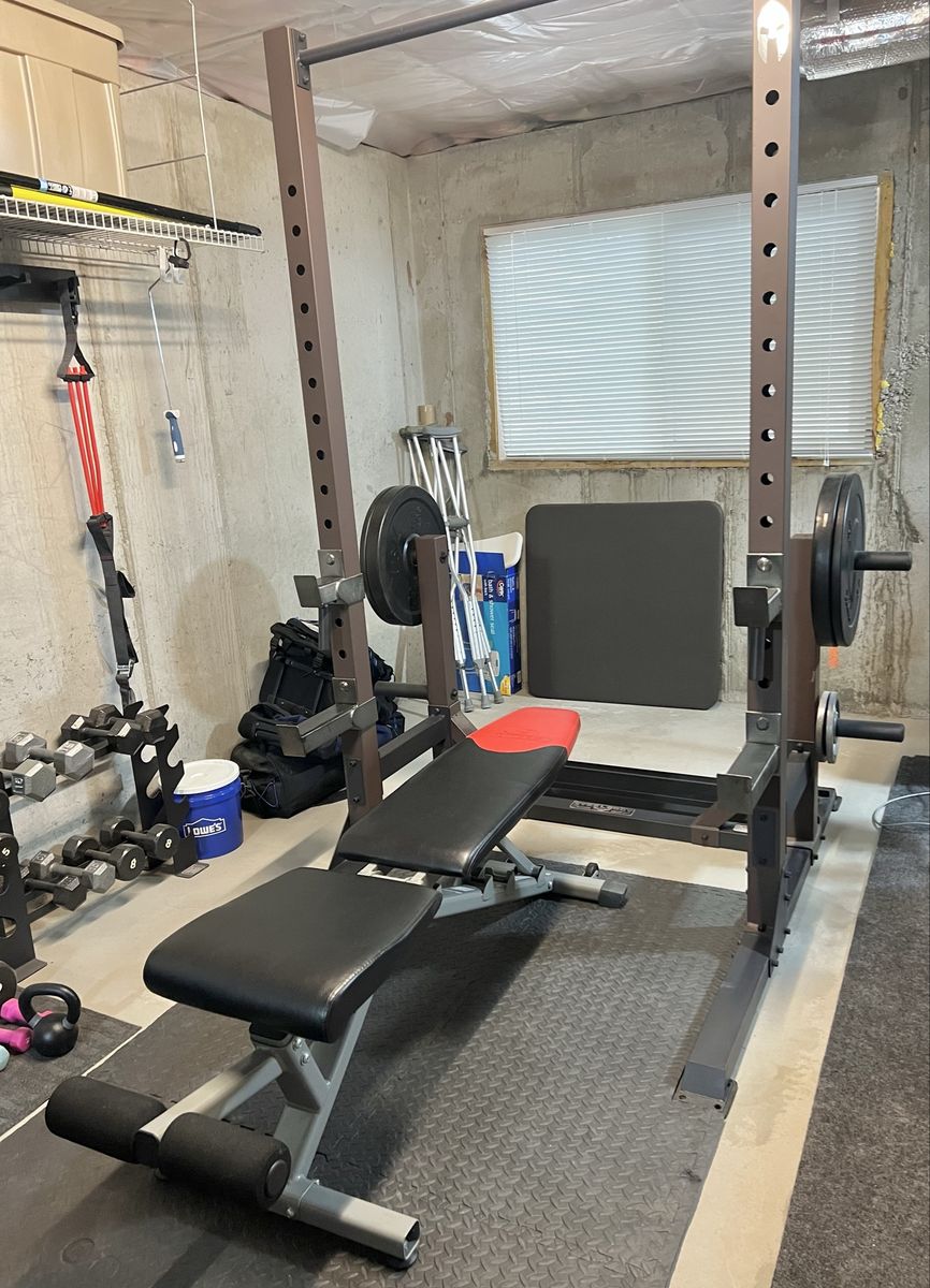 Weight Rack Trainer and Weight Bench