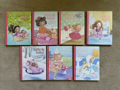 7 American Girl Bitty Baby Books (hardcovers)