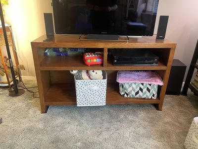 Tv stand with shelving