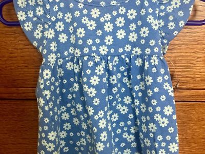 Newborn Floral Dress with Diaper Cover